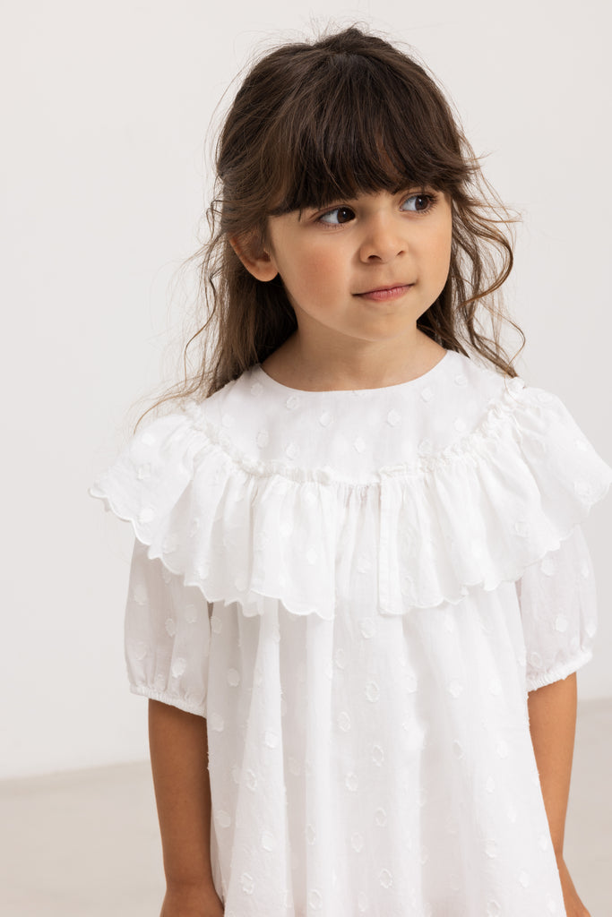 Delsa kjóll, Gentle White