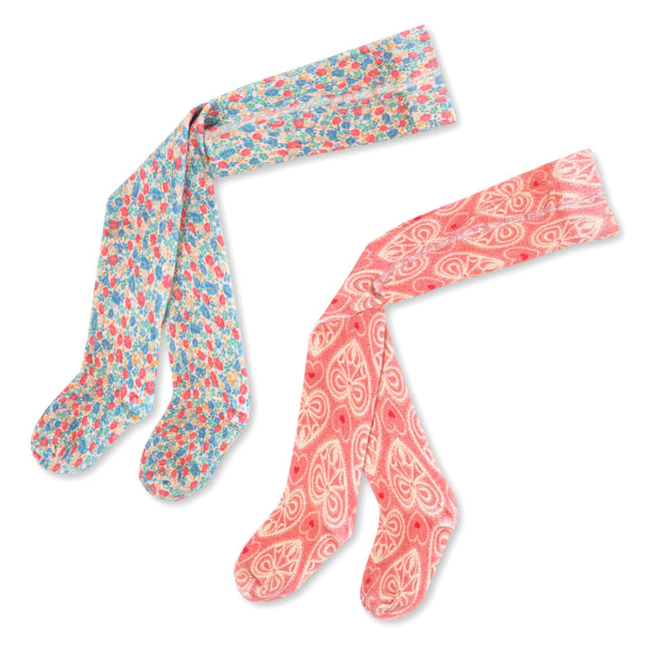 Sokkabuxur, 2 pör, Lacy Pink