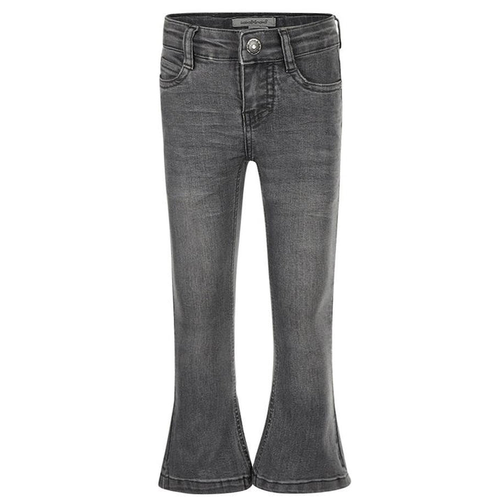 Flared gallabuxur, Denim Grey