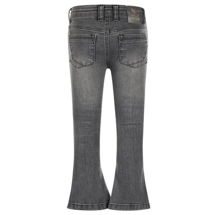 Flared gallabuxur, Denim Grey