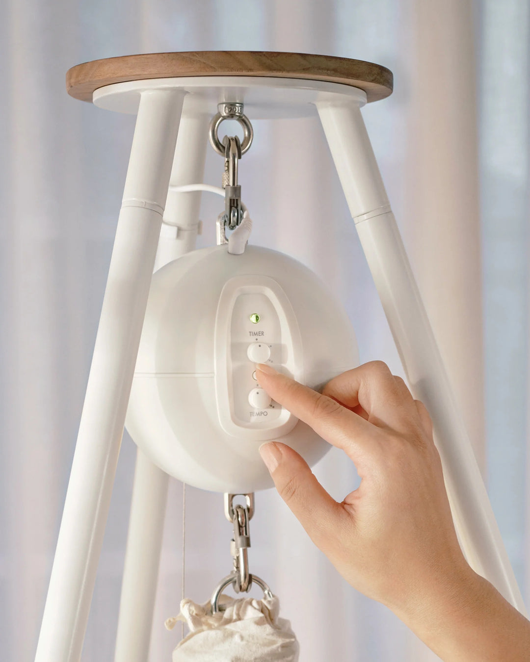 Kaðalklips, 3 stk, Cream White