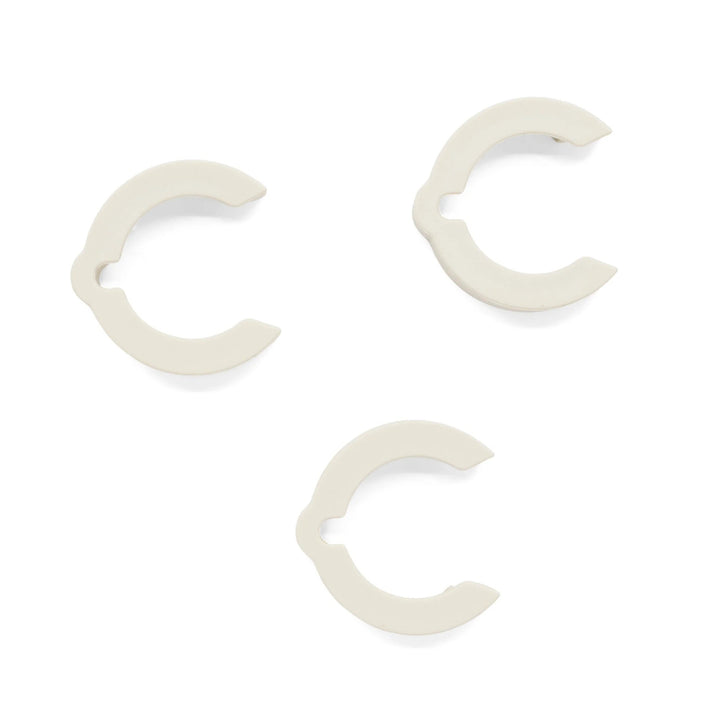Kaðalklips, 3 stk, Cream White