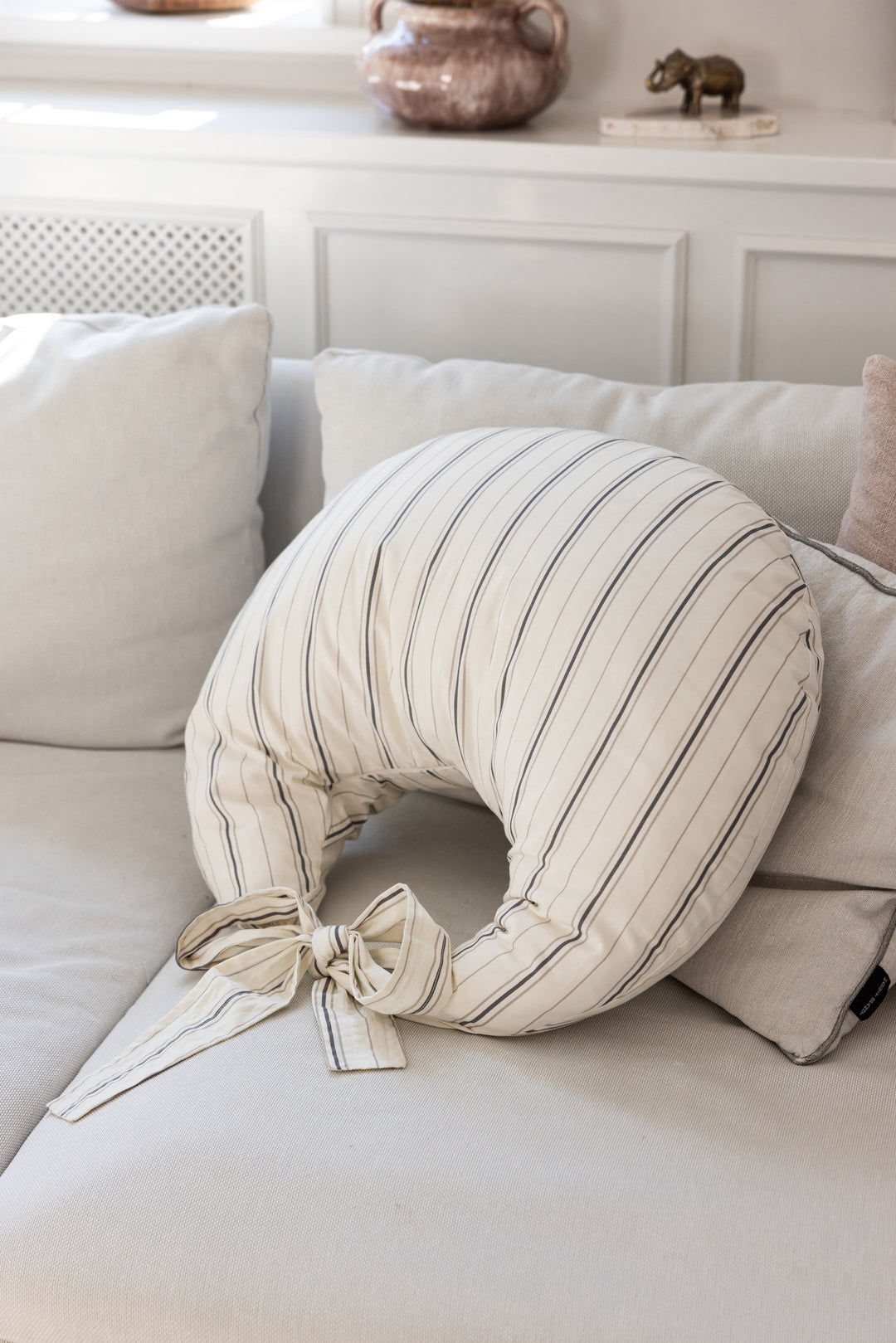 Gjafapúði, Cream Stripe